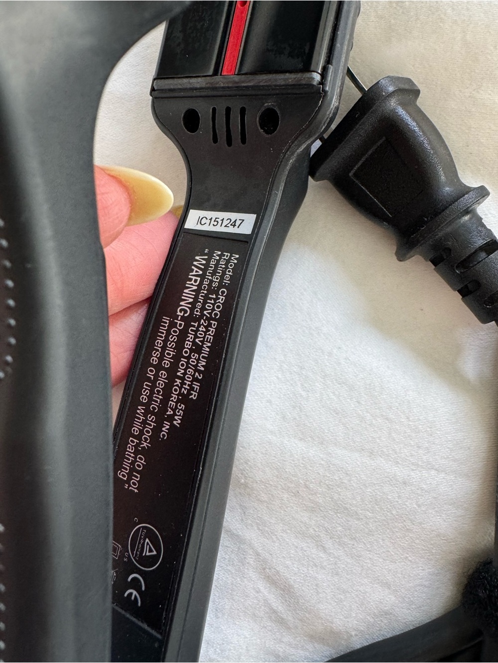 Croc Premium Infrared Flat Iron 1.5 inch - Picture 2 of 5